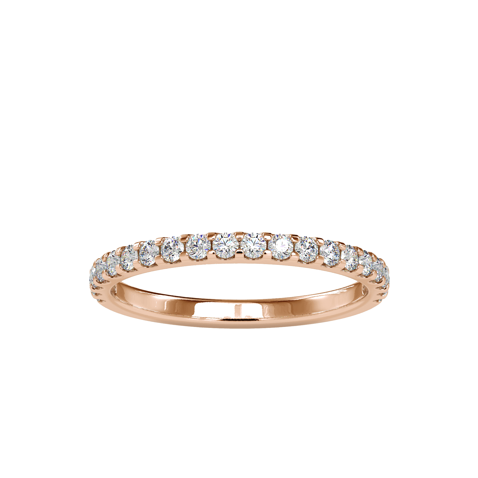 Buy Half Eternity Diamond Ring For Women Ring Eva Gems Rose Gold 3(14.0mm)